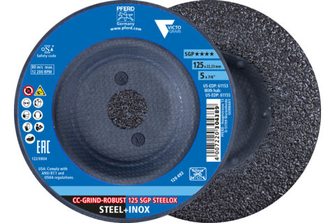 Pferd 4007220304396 CC-GRIND-ROBUST 125 SGP STEELOX