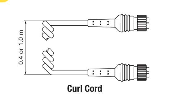Nitto TD01882 Curl Cable 1mtr